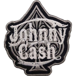 Johnny Cash - Spade Bl Woven Patch in the group MERCHANDISE / Patch / Country at Bengans Skivbutik AB (5538021)
