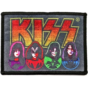 Kiss - Faces & Icons Printed Patch in the group MERCHANDISE / Merch / Hårdrock at Bengans Skivbutik AB (5538043)