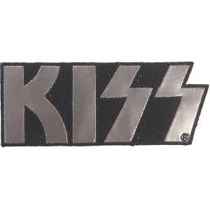 Kiss - Chrome Logo Woven Patch in the group MERCHANDISE / Merch / Hårdrock at Bengans Skivbutik AB (5538047)