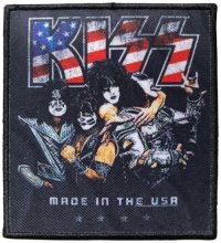 Kiss - Patch Made In The Usa (10,6 X 9,6 C in the group MERCHANDISE / Patch / Heavy Metal at Bengans Skivbutik AB (5538050)