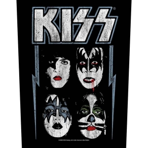 Kiss - Faces Back Patch in the group MERCHANDISE / Patch / Heavy Metal at Bengans Skivbutik AB (5538055)
