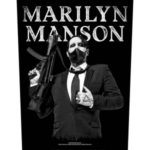 Marilyn Manson - Machine Gun Back Patch in the group MERCHANDISE / Patch / Heavy Metal at Bengans Skivbutik AB (5538094)