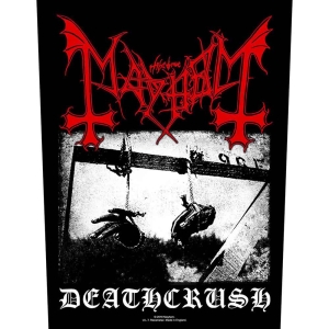 Mayhem - Deathcrush Back Patch in the group MERCHANDISE / Patch / Heavy Metal at Bengans Skivbutik AB (5538096)