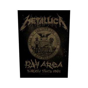 Metallica - Bay Area Thrash Back Patch in the group MERCHANDISE / Patch / Heavy Metal at Bengans Skivbutik AB (5538130)