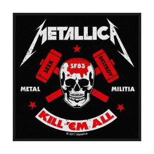 Metallica - Metal Militia Standard Patch in the group MERCHANDISE / Patch / Heavy Metal at Bengans Skivbutik AB (5538152)