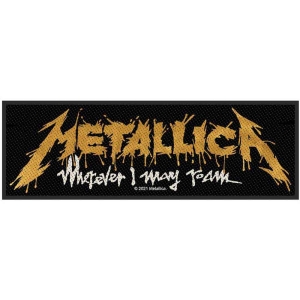 Metallica - Wherever I May Roam Logo Standard Patch in the group MERCHANDISE / Merch / Hårdrock at Bengans Skivbutik AB (5538159)