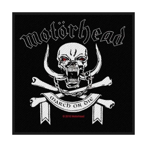 Motorhead - March Or Die Standard Patch in the group MERCHANDISE / Patch / Heavy Metal at Bengans Skivbutik AB (5538196)