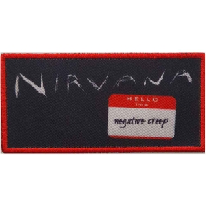 Nirvana - Negative Creep Printed Patch in the group MERCHANDISE / Patch / Heavy Metal at Bengans Skivbutik AB (5538218)