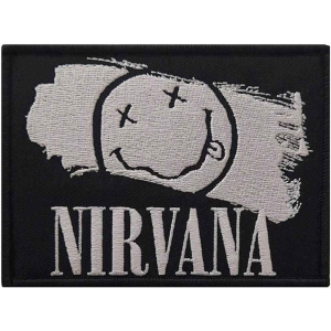 Nirvana - Smiley Paint Woven Patch in the group MERCHANDISE / Merch / Hårdrock at Bengans Skivbutik AB (5538223)