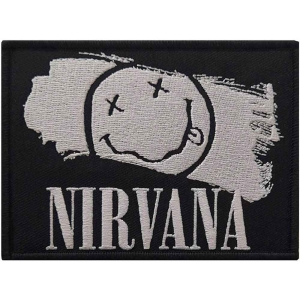 Nirvana - Smiley Paint Woven Patch in the group MERCHANDISE / Patch / Heavy Metal at Bengans Skivbutik AB (5538223)