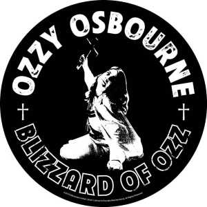 Ozzy Osbourne - Blizzard Of Ozz Back Patch in the group MERCHANDISE / Patch / Heavy Metal at Bengans Skivbutik AB (5538236)