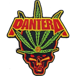 Pantera - Leaf Skull Woven Patch in the group MERCHANDISE / Patch / Heavy Metal at Bengans Skivbutik AB (5538247)