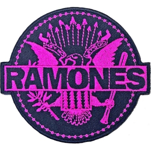 Ramones - Pink Seal Woven Patch in the group MERCHANDISE / Patch / Punk at Bengans Skivbutik AB (5538335)