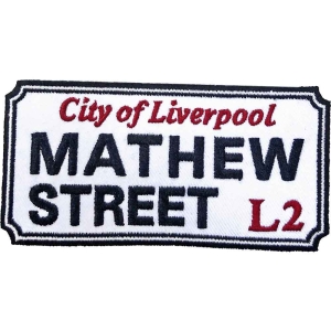 Rock Off - Mathew Street Liverpool Sign Woven Patch in the group OTHER / Merchandise at Bengans Skivbutik AB (5538346)