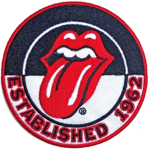 Rolling Stones - Est 1962 V2 Woven Patch in the group MERCHANDISE / Merch / Pop-Rock at Bengans Skivbutik AB (5538354)