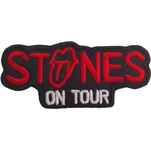 Rolling Stones - On Tour Woven Patch in the group MERCHANDISE / Patch / Pop-Rock at Bengans Skivbutik AB (5538358)