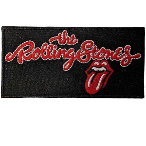 Rolling Stones - Script Logo Woven Patch in the group MERCHANDISE / Patch / Pop-Rock at Bengans Skivbutik AB (5538361)