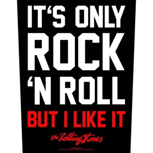 Rolling Stones - It's Only Rock 'N' Roll Back Patch in the group MERCHANDISE / Patch / Pop-Rock at Bengans Skivbutik AB (5538363)
