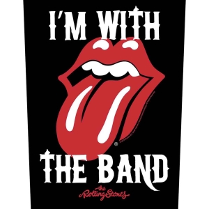 Rolling Stones - I'm With The Band Back Patch in the group MERCHANDISE / Merch / Pop-Rock at Bengans Skivbutik AB (5538364)