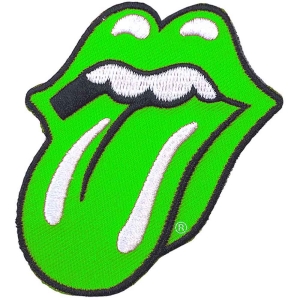 Rolling Stones - Classic Tongue Green Standard Patch in the group MERCHANDISE / Merch / Pop-Rock at Bengans Skivbutik AB (5538368)