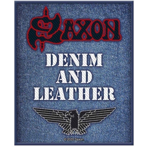 Saxon - Denim & Leather Standard Patch in the group MERCHANDISE / Patch / Heavy Metal at Bengans Skivbutik AB (5538396)