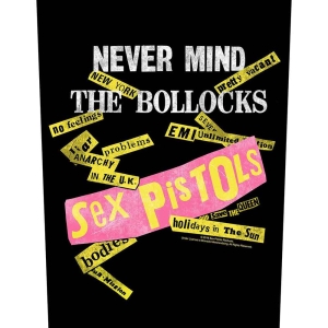 Sex Pistols - Never Mind Album Tracks Black Back Patch in the group MERCHANDISE / Merch / Punk at Bengans Skivbutik AB (5538407)