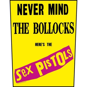 Sex Pistols - Never Mind The Bollocks Yellow Back Patc in the group MERCHANDISE / Merch / Punk at Bengans Skivbutik AB (5538409)