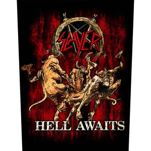 Slayer - Hell Awaits Back Patch in the group MERCHANDISE / Merch / Hårdrock at Bengans Skivbutik AB (5538424)