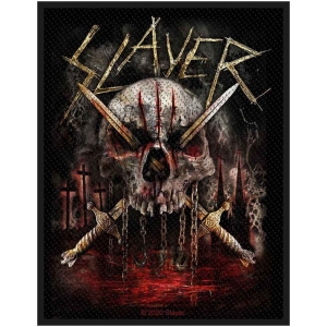 Slayer - Skull & Swords Standard Patch in the group MERCHANDISE / Merch / Hårdrock at Bengans Skivbutik AB (5538432)