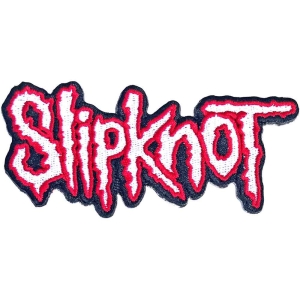 Slipknot - Cut-Out Logo Red Border Woven Patch in the group MERCHANDISE / Patch / Heavy Metal at Bengans Skivbutik AB (5538442)