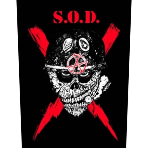 Stormtroopers Of Death - Scrawled Lightning Back Patch in the group MERCHANDISE / Patch / Heavy Metal at Bengans Skivbutik AB (5538452)