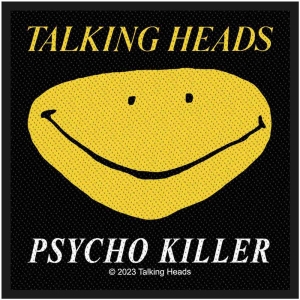 Talking Heads - Psycho Killer Standard Patch in the group MERCHANDISE / Merch / Pop-Rock at Bengans Skivbutik AB (5538455)