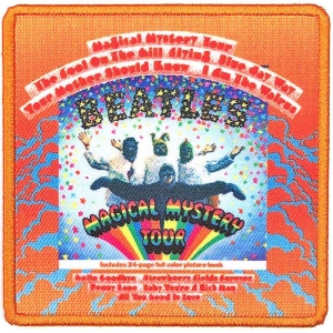 The Beatles - Magical Mystery Tour Woven Patch in the group MERCHANDISE / Merch / Pop-Rock at Bengans Skivbutik AB (5538469)