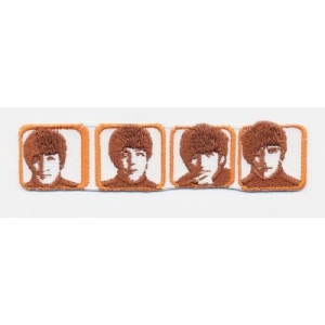 The Beatles - Heads In Boxes Standard Patch in the group MERCHANDISE / Merch / Pop-Rock at Bengans Skivbutik AB (5538485)
