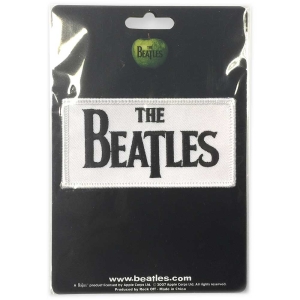 The Beatles - Drop T Logo Woven Print Standard Patch in the group MERCHANDISE / Patch / Pop-Rock at Bengans Skivbutik AB (5538508)