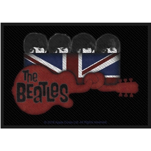 The Beatles - Guitar & Union Jack Standard Patch in the group MERCHANDISE / Merch / Pop-Rock at Bengans Skivbutik AB (5538514)