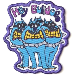 The Beatles - Hey Bulldog Woven Patch in the group MERCHANDISE / Merch / Pop-Rock at Bengans Skivbutik AB (5538530)