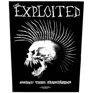 The Exploited - Beat The Bastards Back Patch in the group MERCHANDISE / Merch / Punk at Bengans Skivbutik AB (5538554)