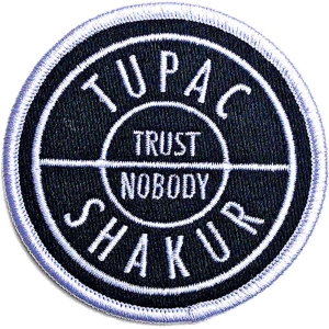 Tupac - Trust Woven Patch in the group MERCHANDISE / Merch / Hip Hop-Rap at Bengans Skivbutik AB (5538591)