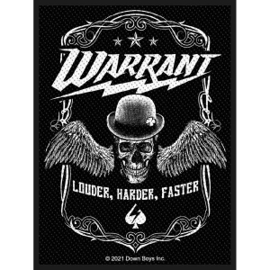 Warrant - Louder Harder Faster Standard Patch in the group MERCHANDISE / Patch / Heavy Metal at Bengans Skivbutik AB (5538612)