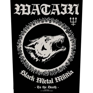 Watain - Black Metal Militia Back Patch in the group MERCHANDISE / Merch / Hårdrock at Bengans Skivbutik AB (5538613)