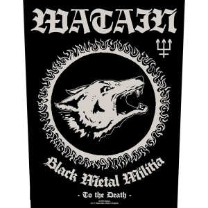 Watain - Black Metal Militia Back Patch in the group MERCHANDISE / Patch / Heavy Metal at Bengans Skivbutik AB (5538613)