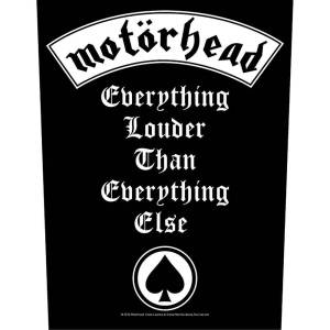 Motorhead - Everything Louder Back Patch in the group MERCHANDISE / Patch / Heavy Metal at Bengans Skivbutik AB (5538639)
