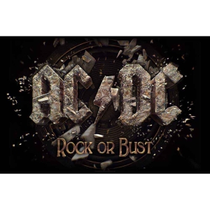 Ac/Dc - Rock Or Bust Textile Poster in the group MERCHANDISE / Merch / Hårdrock at Bengans Skivbutik AB (5538668)