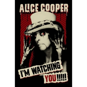Alice Cooper - I'm Watching You Textile Poster in the group MERCHANDISE / Merch / Hårdrock at Bengans Skivbutik AB (5538676)