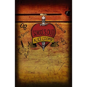 Alice Cooper - School's Out Textile Poster in the group MERCHANDISE / Merch / Hårdrock at Bengans Skivbutik AB (5538677)