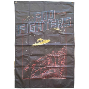 Foo Fighters - Ufos Bl Textile Poster in the group MERCHANDISE / Merch / Pop-Rock at Bengans Skivbutik AB (5538702)