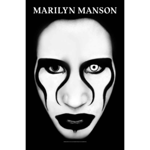 Marilyn Manson - Defiant Face Poster in the group MERCHANDISE / Merch / Hårdrock at Bengans Skivbutik AB (5538732)
