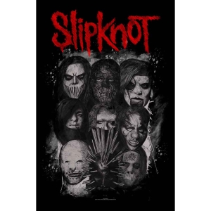 Slipknot - Masks Textile Poster in the group MERCHANDISE / Merch / Hårdrock at Bengans Skivbutik AB (5538768)