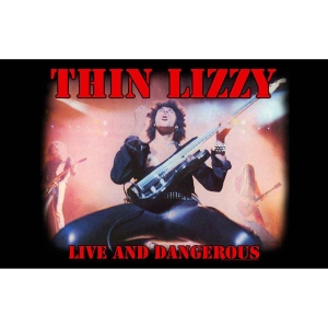 Thin Lizzy - Live And Dangerous Textile Poster in the group MERCHANDISE / Merch / Hårdrock at Bengans Skivbutik AB (5538778)